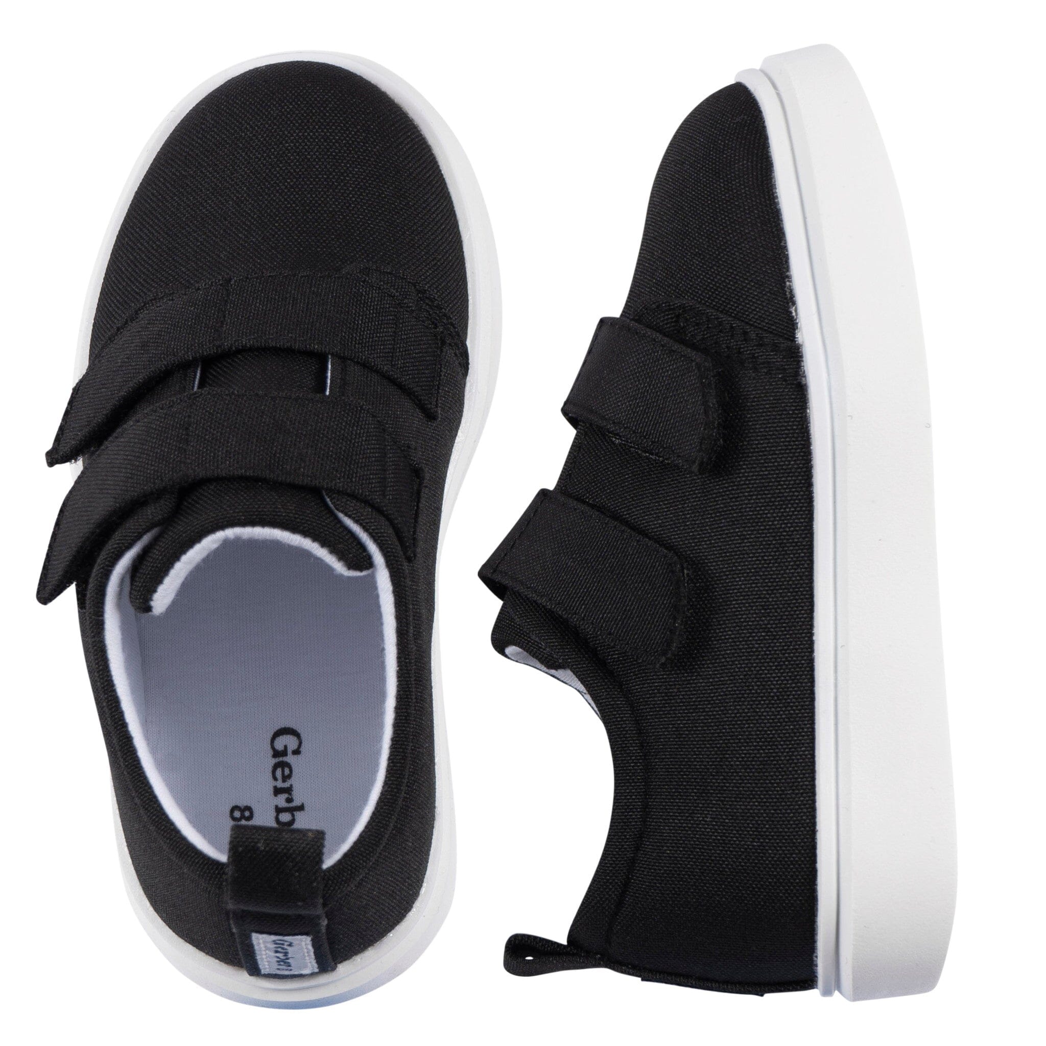Infant & Toddler Neutral Black Strap Sneaker