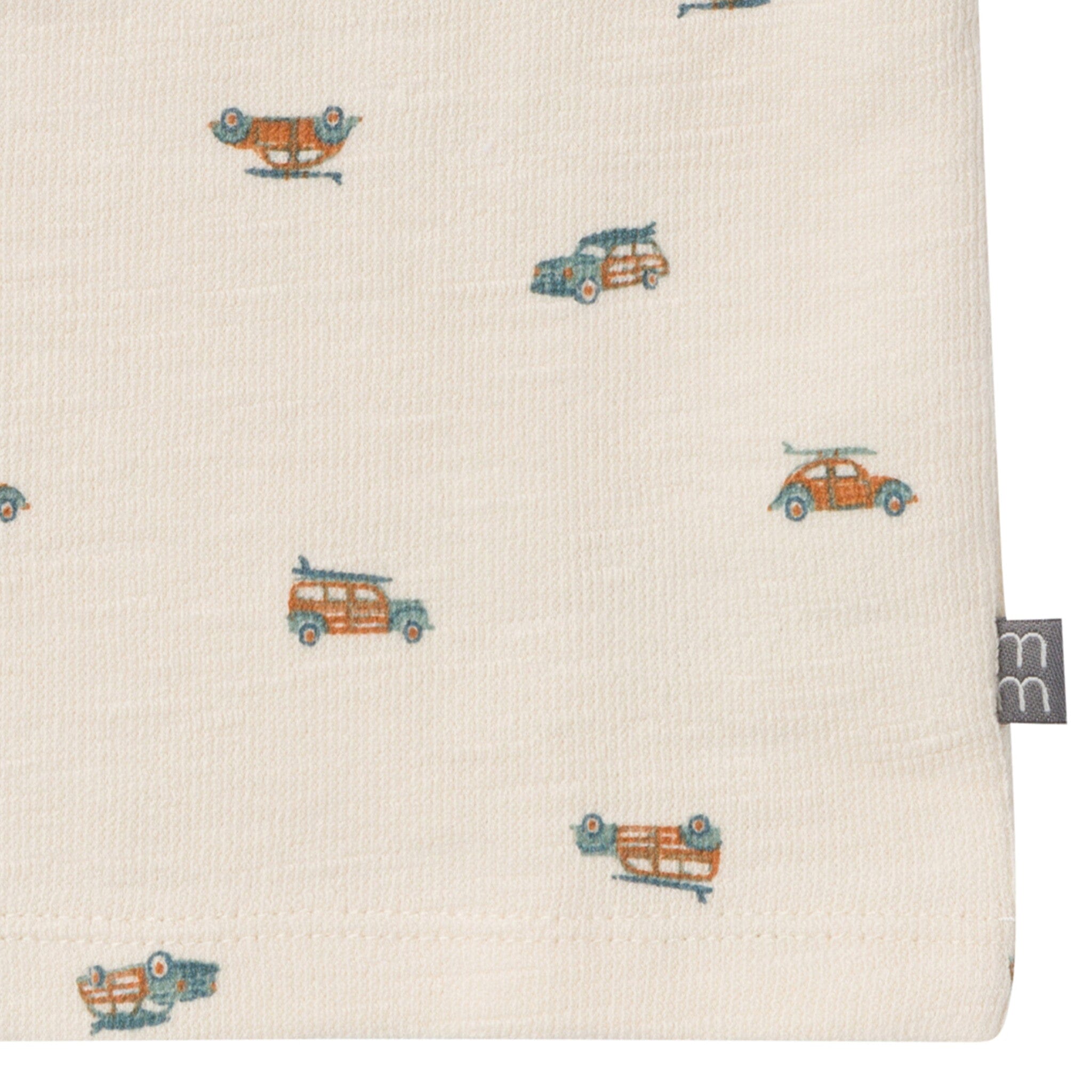 2-Piece Baby Boys Beach Buggys Henley Shirt and Shorts Set
