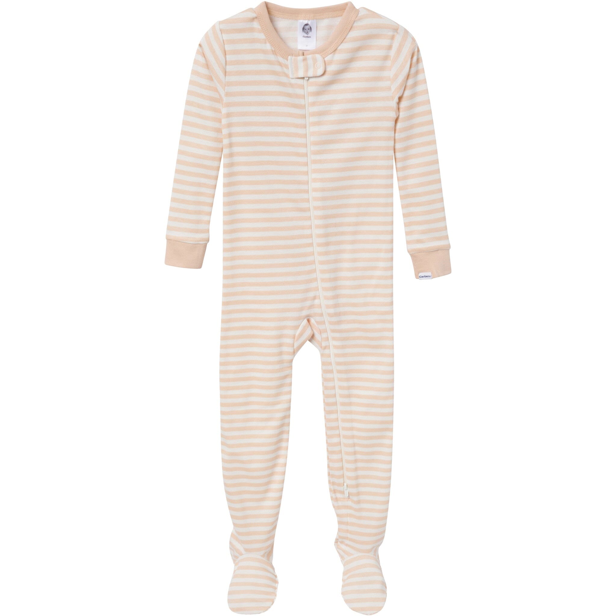 4-Pack Baby & Toddler Neutral Farm Snug Fit Footed Pajamas
